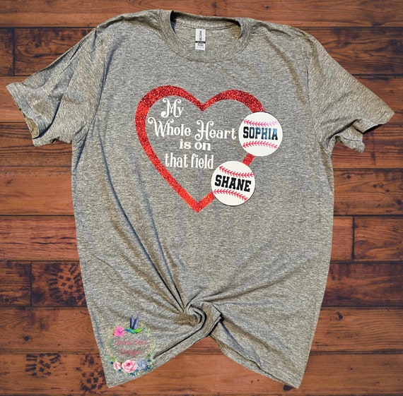 Soccer Baseball Heart Shirt, Sports Tee, Baseball, Soccer Soccer Baseball Heart Shirt, Sports Tee, Baseball, Soccer