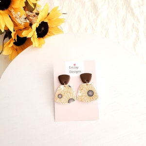 Painted Sunflower Dangles