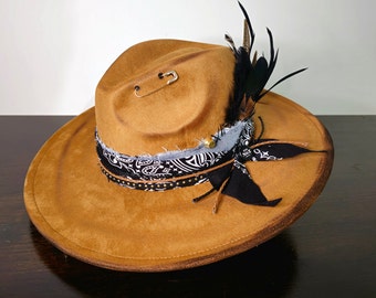 Story Hats | Custom, hand burned, made to order western fedora cowboy hat
