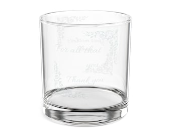 Vaso de whisky personalizable