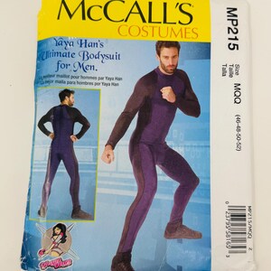 McCalls 7217 Sewing Pattern Men's Zippered Bodysuit Costume Yaya Han Cosplay Size 46, 48, 50, 52