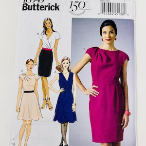 Butterick 5949 Schnittmuster Misses Kleider Grössen 14, 16, 18, 20, 22 Ungeschnitten