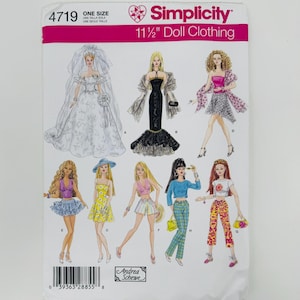 4719 Puppenkleidung Für 11.5&quot; Fashion Dolls Casual Kleider Uncut 4719