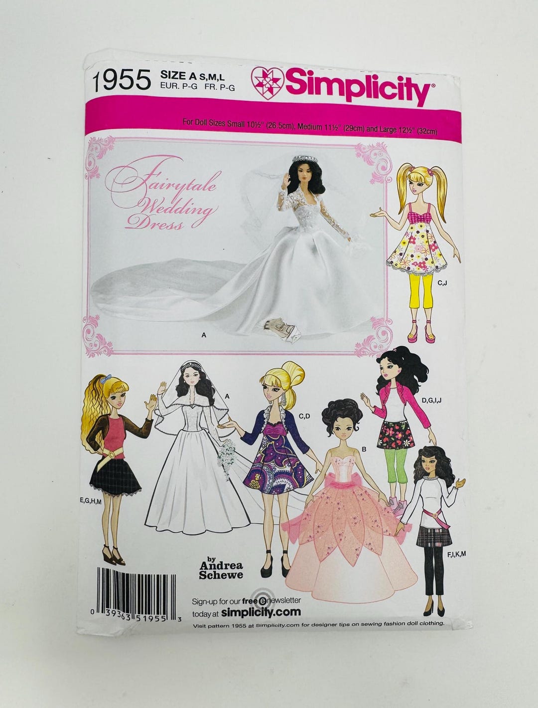 Vestiti Per Bambole Simplicity 1955 - Abiti Speciali E Sportivi In 3 Taglie (S, M, L) - Foto 6