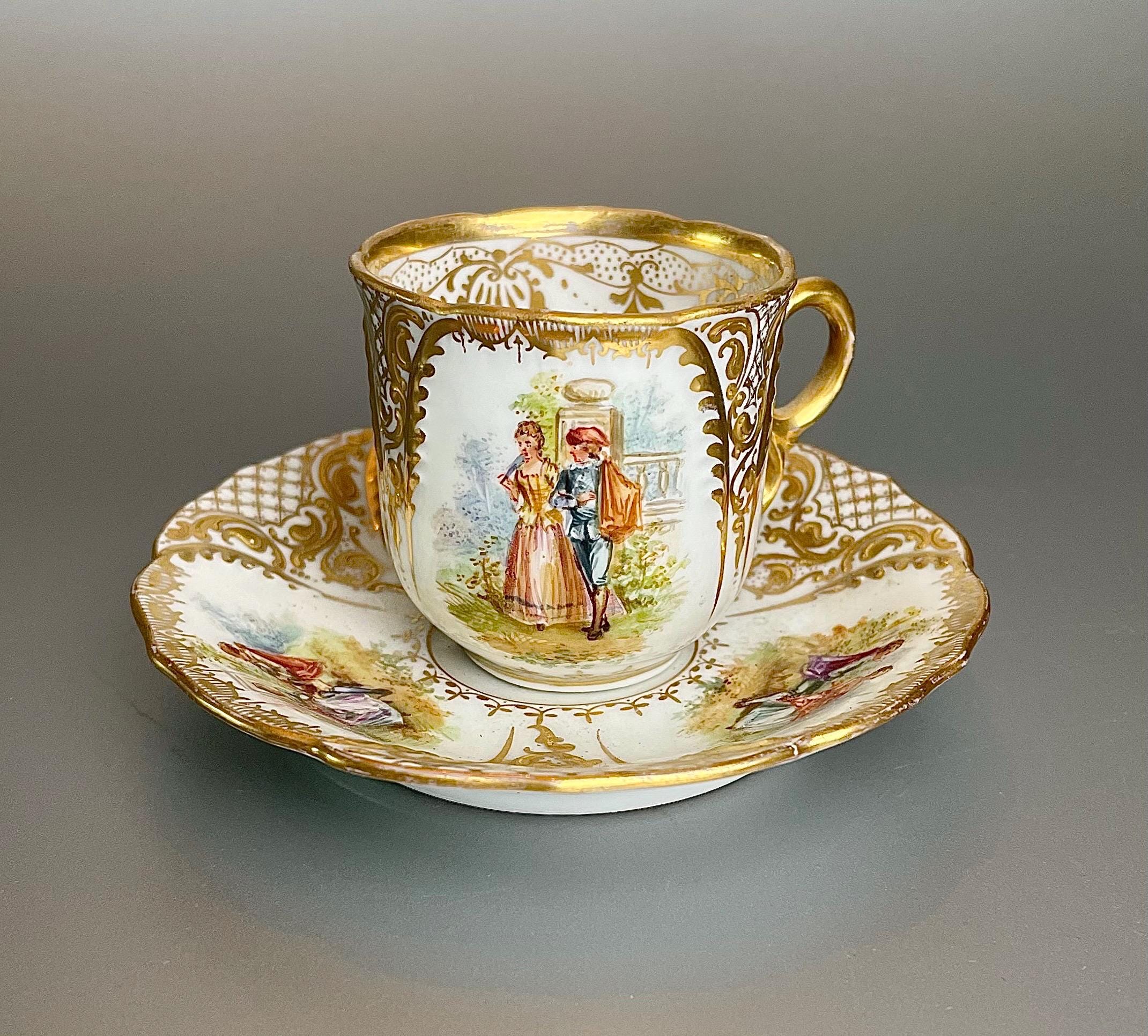 Dresden Tea Cup - Etsy