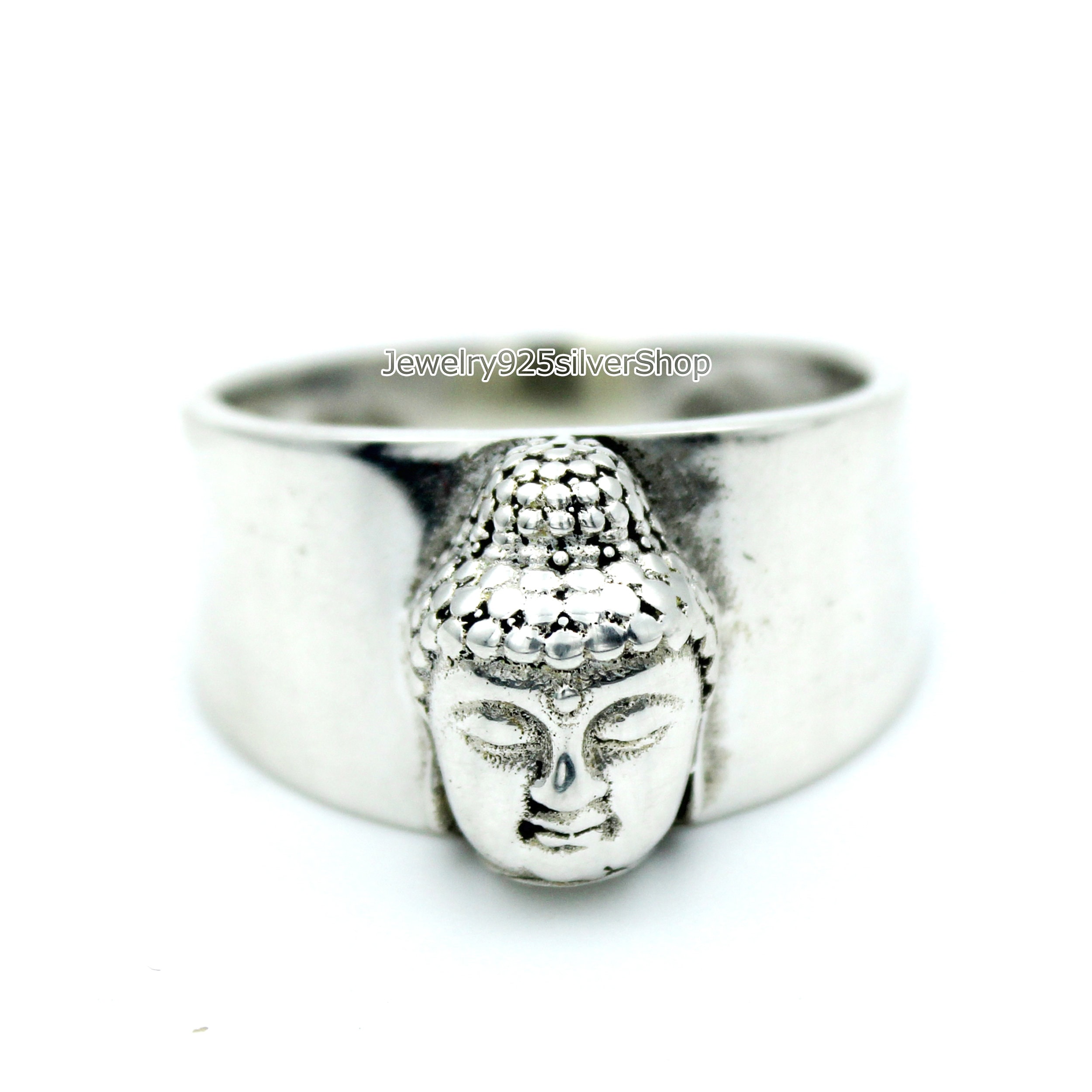 Silver Buddha Buddha Ring | Buddha Buddha Ring Man | Buddha Buddha Jewelry  | Finger Ring - Rings - Aliexpress