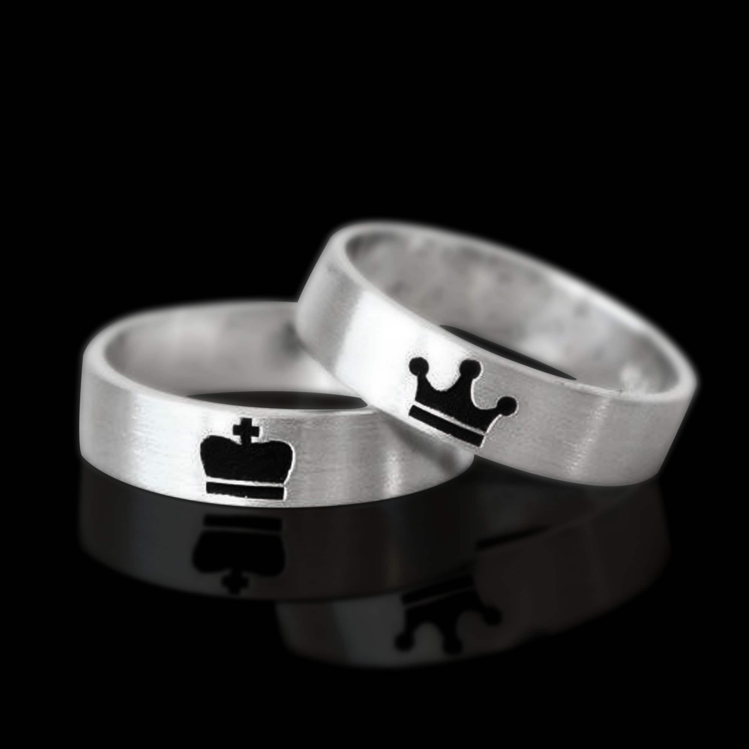 Crown Ring King Ring Queen Ring 925 Sterling Silver Ring Etsy