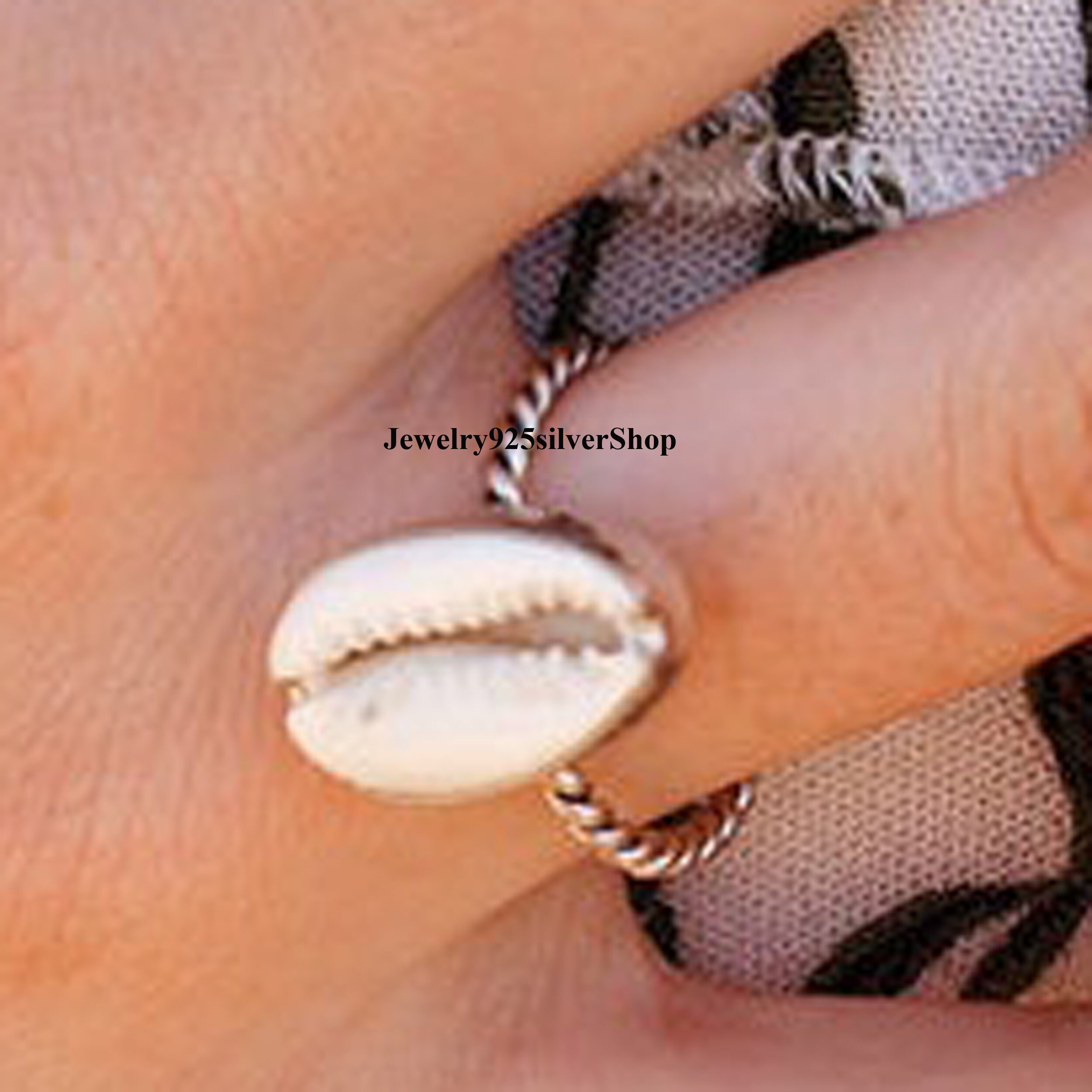 Cowrie Shell Ring 925 Silver Sterling Ring Handmade Ring Etsy