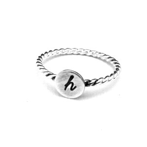 Personalized Ring 925 Sterling Silver Ring Custom Ring, Handmade Jewelry Initial Ring, Letter Ring, Simple Jewelry, Dainty Rings, Gift
