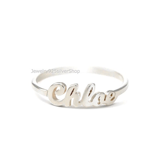 Buy Personalized Necklace Signature Ring- Handwriting Ring, Silver Ring,  Word Ring, Initial Ring, Name Ring Online at desertcartINDIA