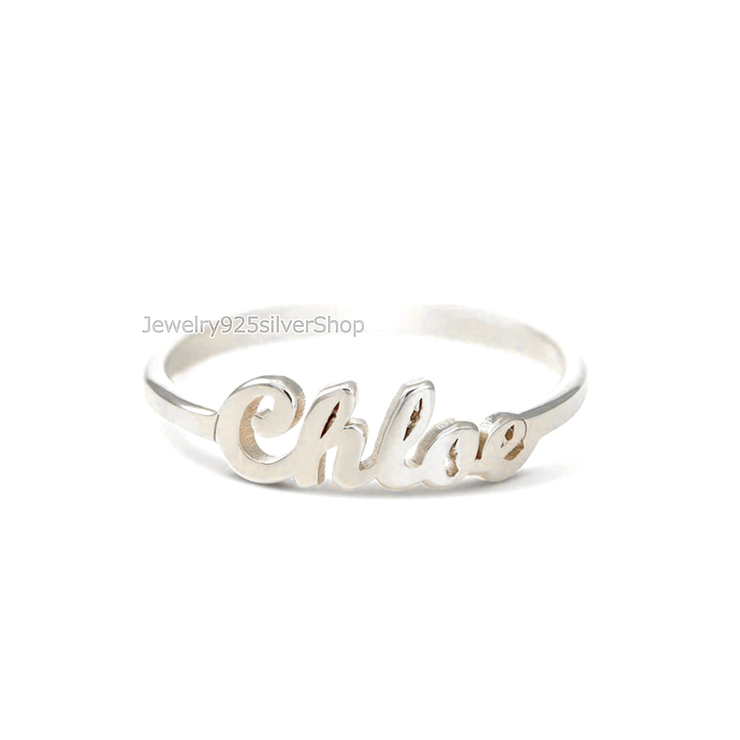 Birthstone Name Ring