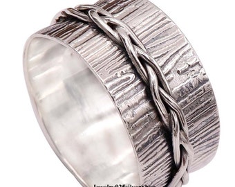 925 Sterling Silver Ring, Handmade Ring, Statement Ring, Rope Ring, Band Ring, Women Ring, Silver Ring, Women Ring