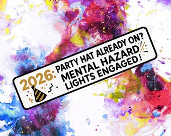 New Driver Car Magnet Sticker Funny Wait While I Panic Design Gift for Learner Student Teen Beginner