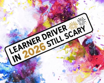 Learner Driver Magnet or Sticker – Newly Passed Driver Gift (20x6 cm)