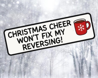 Funny Christmas Car Magnet - Festive Driving Instructor Gift, Holiday Lesson Accessory for ADI PDI