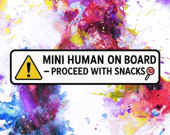 New Driver Car Magnet or Sticker - Funny Wait While I Panic Design Gift for Learner