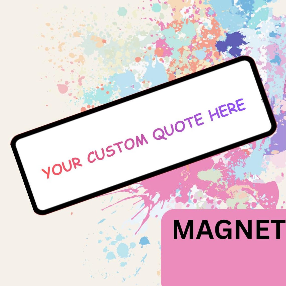 Custom Car Magnet Personalized Quote Funny Message Bumper Sticker ...
