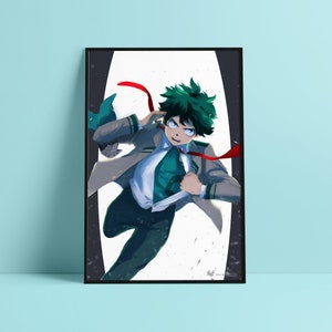Super-héros pressé Crossover Print | Impression d’affiche de 11 x 17 pouces | Anime et bandes dessinées inspirés