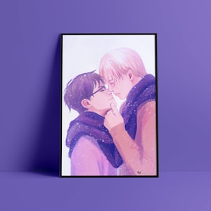 Liebe auf Eis Druck | 11 x 17 Zoll Posterdruck | Anime inspiriert