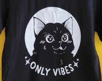 Only Vibes T-Shirt | Soft and Comfy, Unisex Jersey Short Sleeve Tee, 100% Ring-spun Cotton
