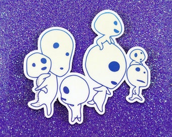 Creepy Tree Spirits Vinyl Sticker / Waterproof / UV Resistant / Decal
