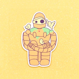 Zachte Robot Vinyl Sticker / Waterdicht / UV-bestendig / Sticker