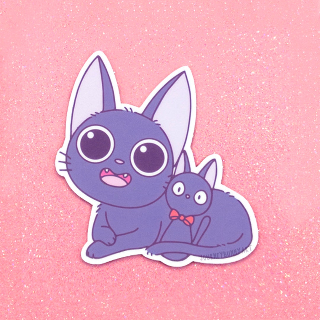 Black Cat With Toy Vinyl Sticker / Waterproof / UV Resistant / Decal - Etsy