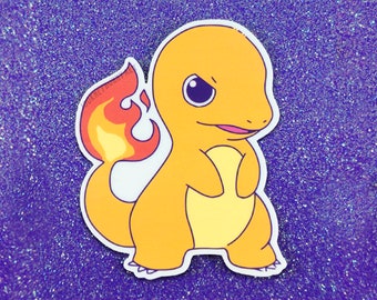 Fire Lizard Vinilo Pegatina / Impermeable / Resistente a los rayos UV / Calcomanía