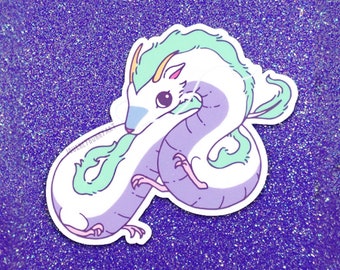 White Dragon Vinyl Sticker / Waterproof / UV Resistant / Decal