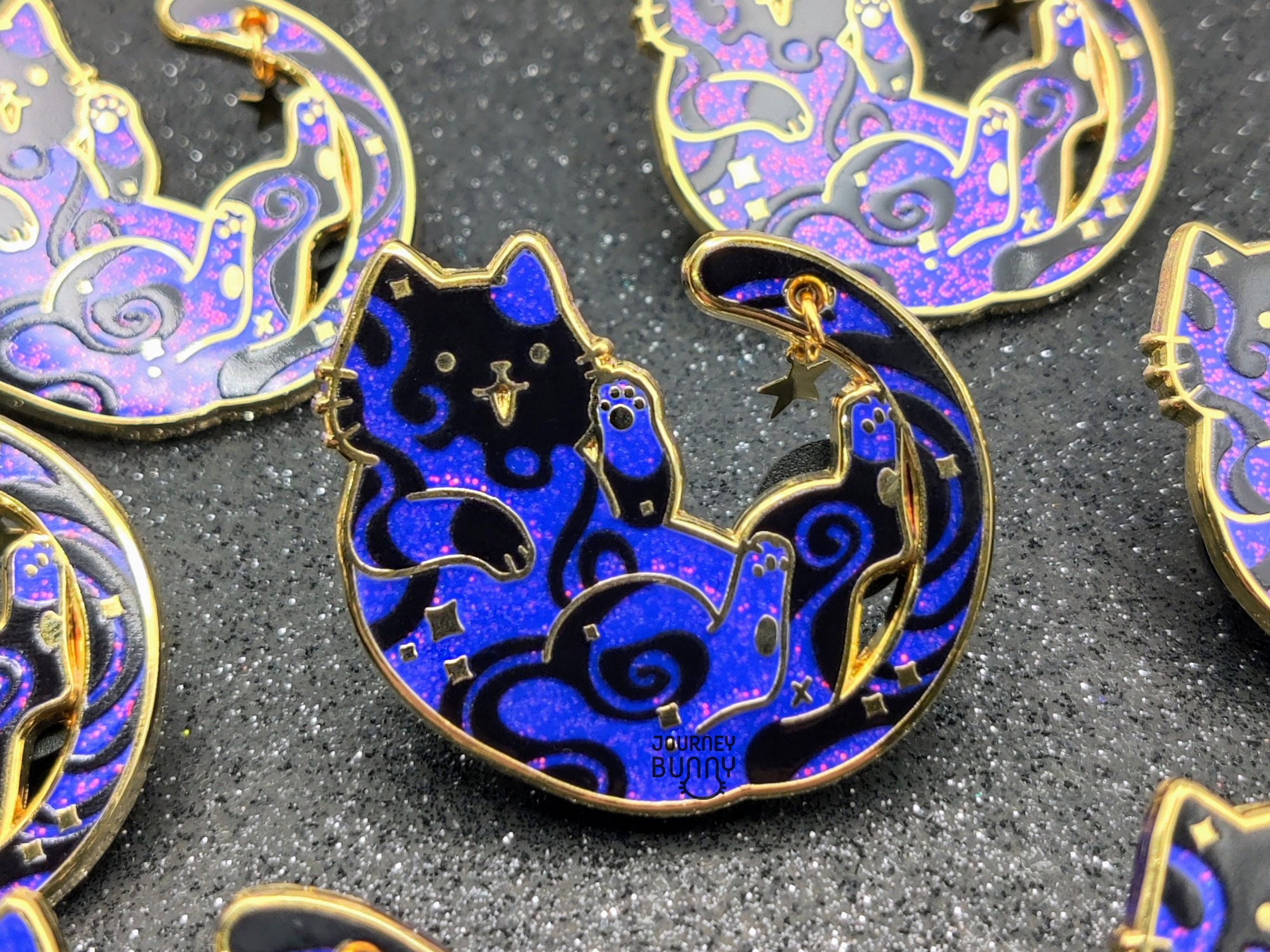 Magic Cat Pin Galaxy Cat / Hard Enamel Pin - Etsy