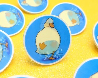 Duck / Animated Acrylic Pin / Lenticular Acrylic Pin