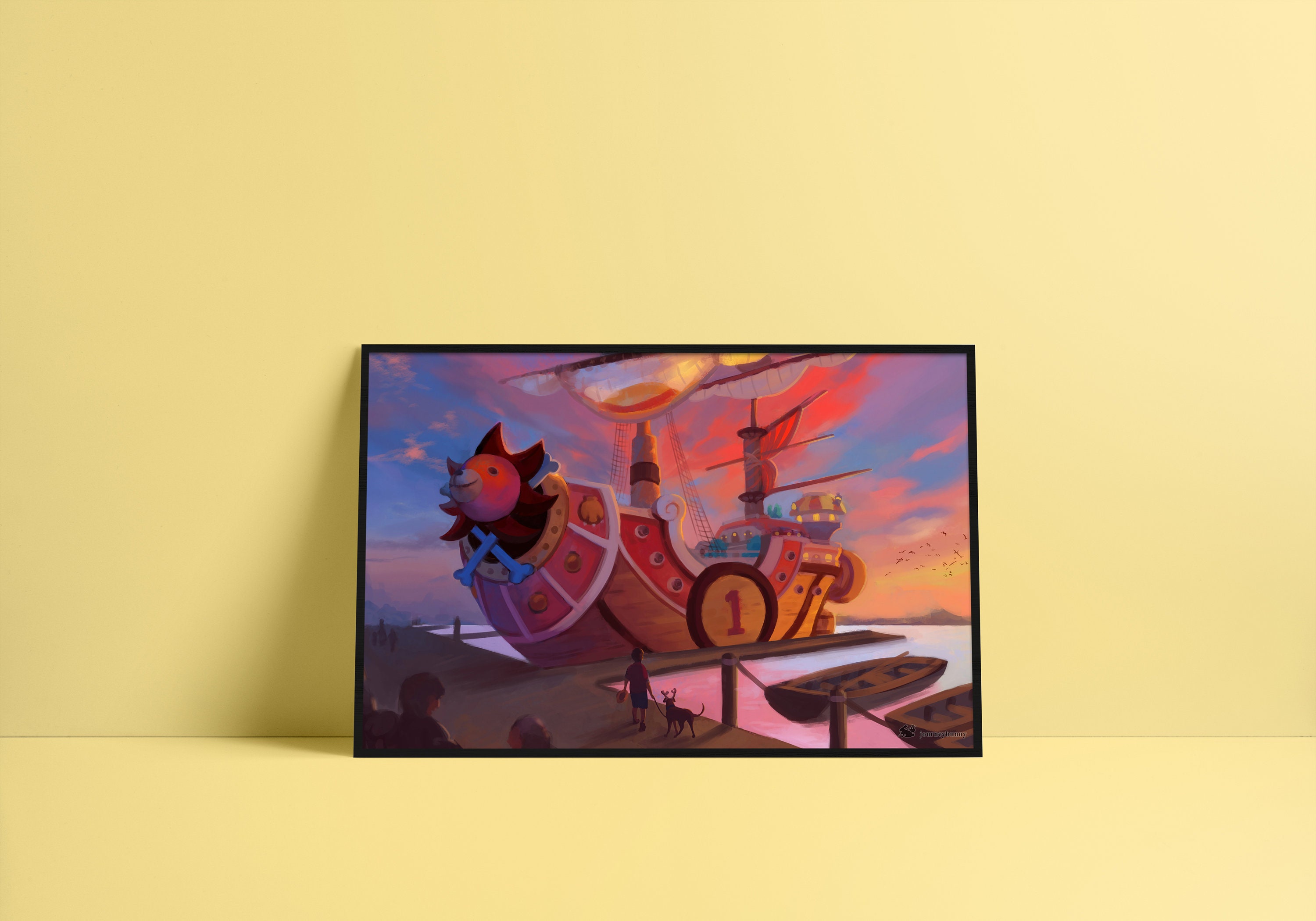 Pirate Ship Print 11 X 17 Inch Poster Print Anime Inspired - Etsy Pirate Ship Print 11 X 17 Inch Poster Print Anime Inspired - Etsy