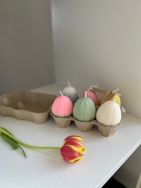 Bougie Oeuf de Pâques / Eggs / Easter / Décoration table de Pâques / Oeuf / Bougie / Pâques / Fait main