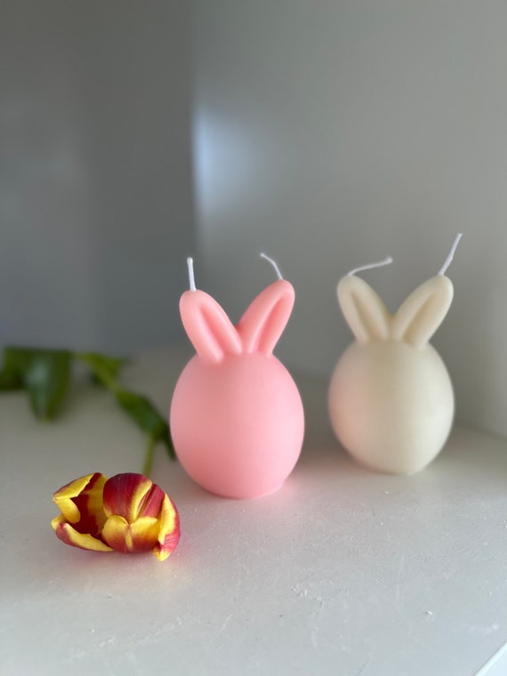 Bougie lapin / Lapin  / Bunny / Bunny Candle / Lapin de Pâques / Bougie Pâques / Easter / Easter Candle / Bougie Lapin Pâques