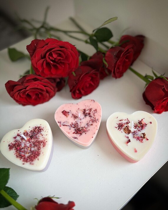 Bougie cœur / Love / cadeau invité / Coeur / Décoration table mariage / Amour / Goodies / Marque place / Coffret bougie / Mariage