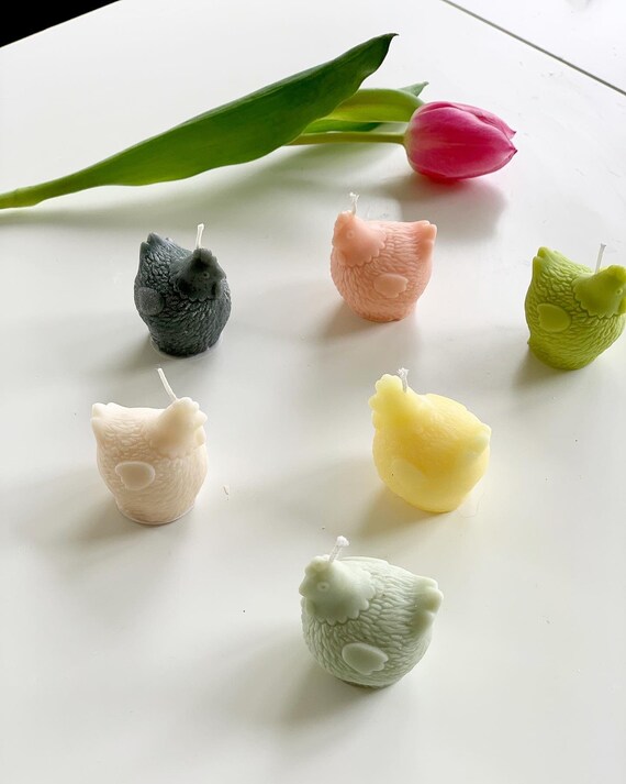 Bougie Poule / Bougie Pâques / Cadeau invité / Décoration Pâques / Poule / Pâques / Easter / Bougie déco Pâques / Boite oeufs