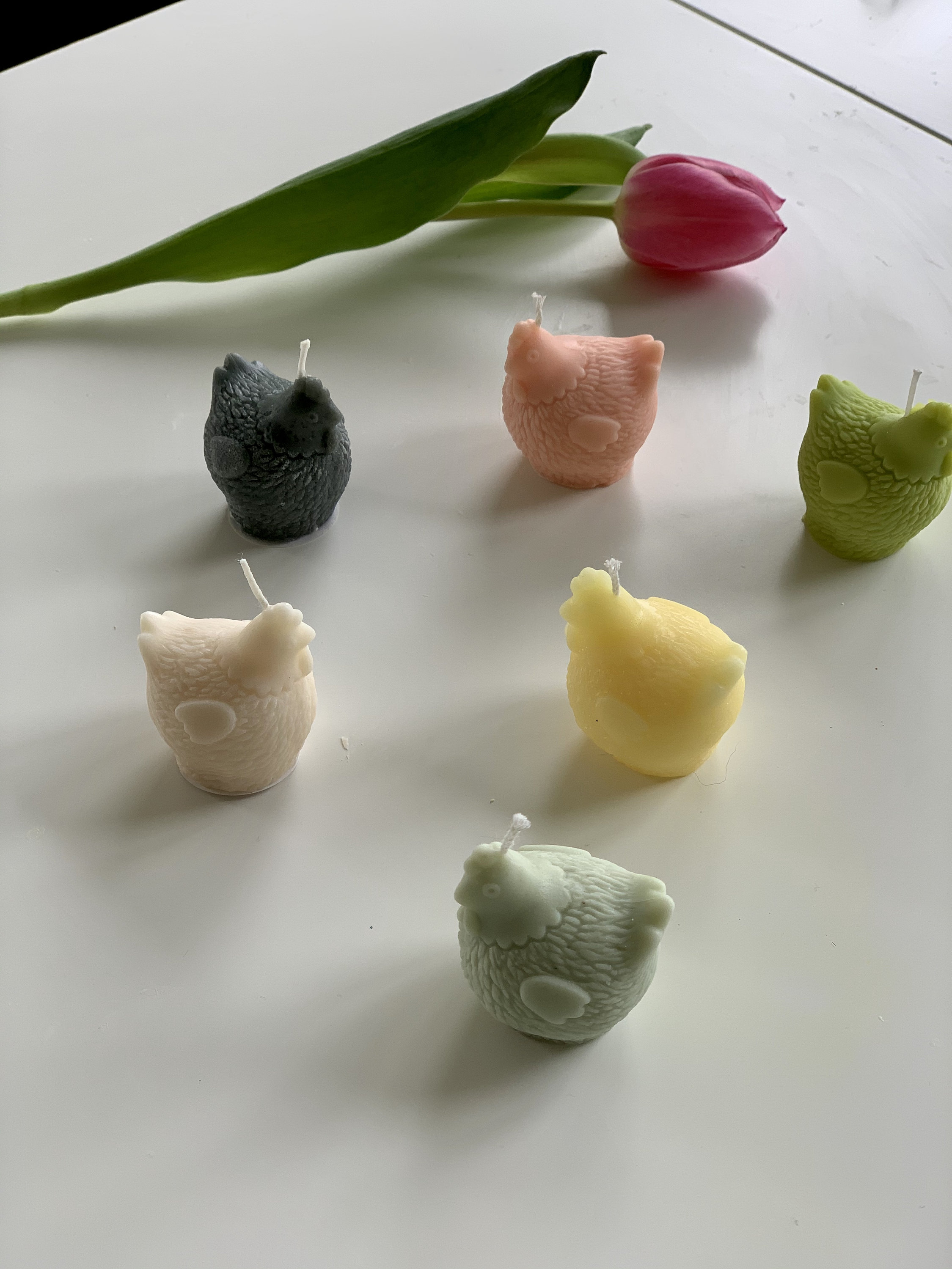 Poule de Pâques/Bougie Poule Decoration Solidaire