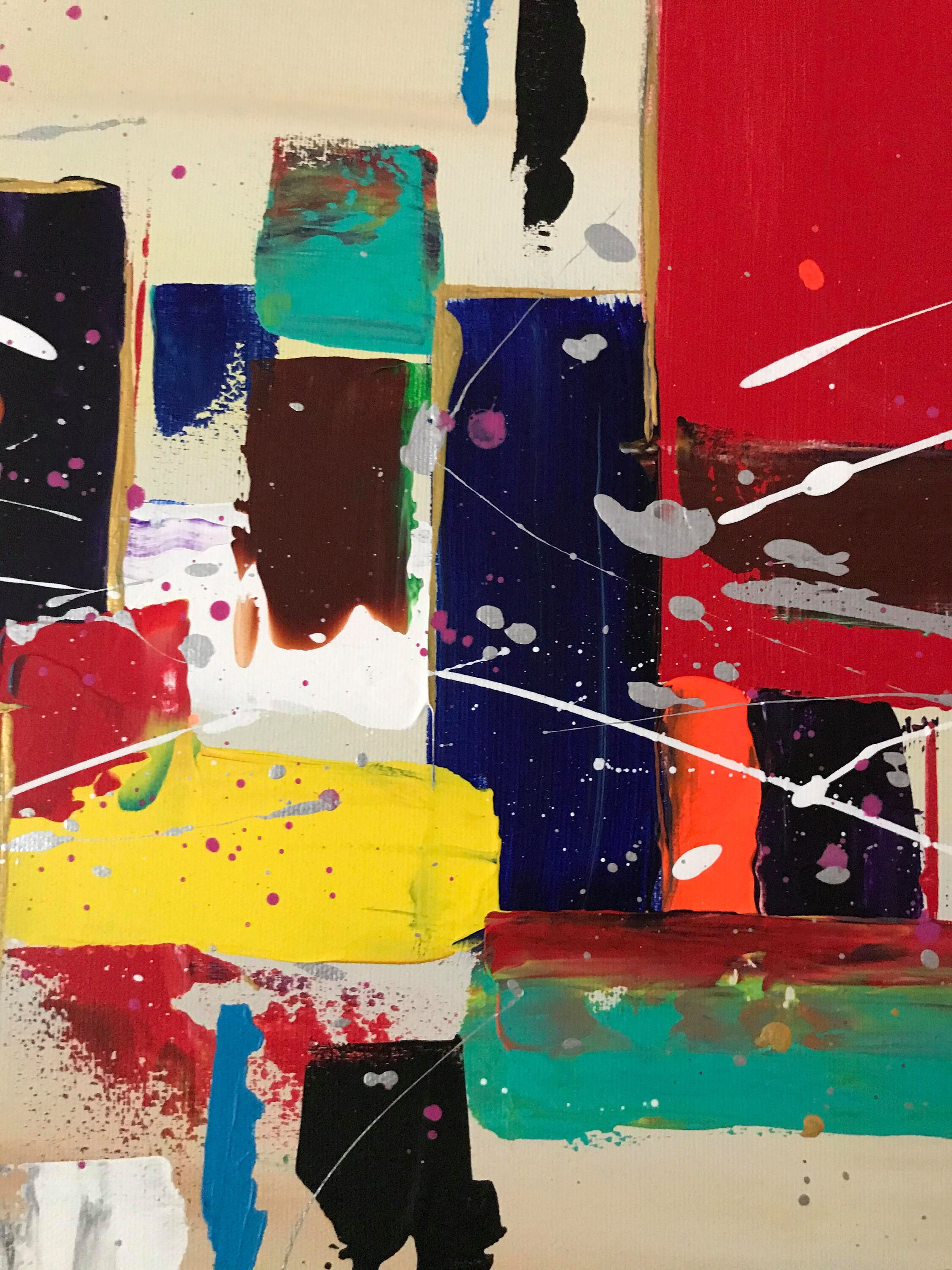 Colorful acrylic abal painting UNION HARMONIOUS Etsy