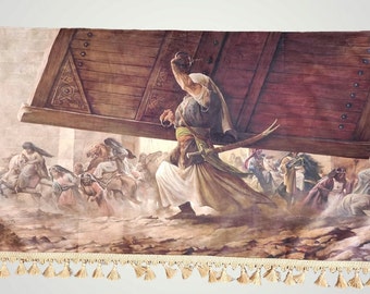 Imam Ali Khaiber fabric on wall banner/ high quality banner