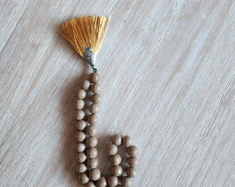 100% Turbah Karbala Rosary, Karbala Soil 100 Prayer Beads mixed with soil of Imam Husseins Basement near the grave