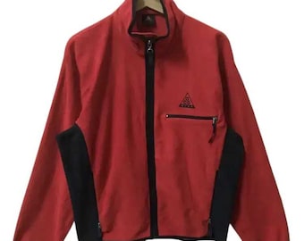 Vintage 90's Nike ACG Outdoor Fleece Jackets Multicolour Size M