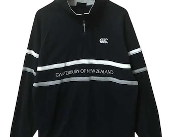 Vintage 90's Canterbury Of New Zealand Rugby Sweatshirts Black Colour Size XL