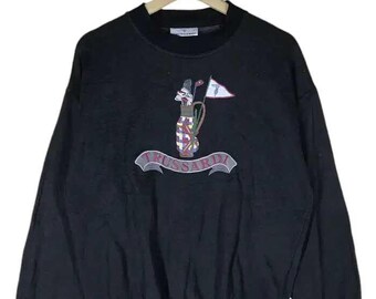 Vintage 90's Trussardi Sweatshirts Gray Colour Size M
