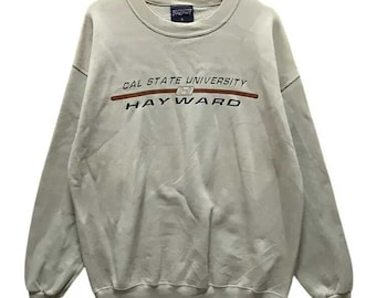 Vintage 90's California State University Sweatshirts Beige Colour Size L