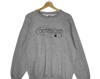 Vintage 90's NFL Dallas Cowboys Football Sweatshirts Gray Colour Size L