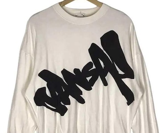 Vintage 90's Kansai Yamamoto O2 Sweatshirts White Colour Size M