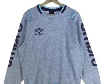 Sudadera Umbro vintage de los años 90, color gris, talla L