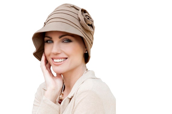 Rosabella Taupe Sun Hat for Cancer 