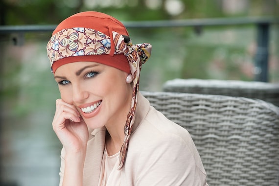Bambus Chemo Kopfschmuck Set: Turban Hut & Schal fr Haarausfall-Yanna -  Etsy.de