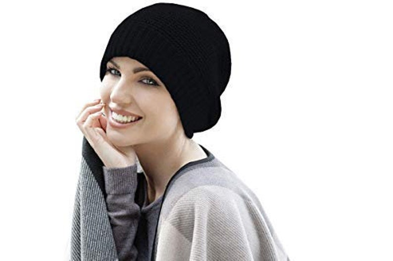 Ari Winter Hats Knitted Chemo Headwear for Women with Cancer Wool Hats for Cancer Patients Turban for Alopecia Hair Loss Chemo Cap